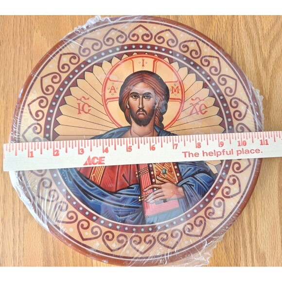 New Sealed Monastery Icons Windows Into Heaven Religious Plaque Icon Jesus 11" - Picture 4 of 4
